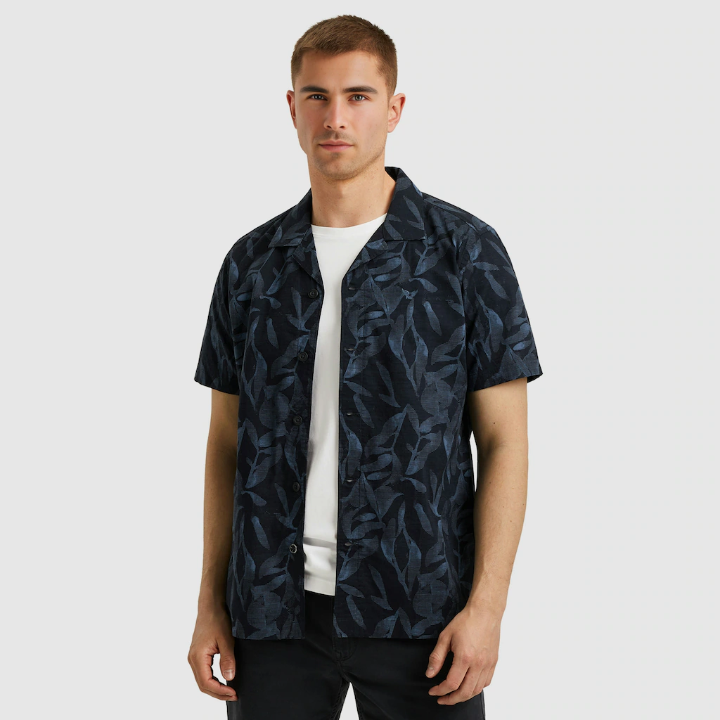 PME LEGEND Kurzarmhemd "Short Sleeve Shirt Print On Ctn Slub", mit floralem günstig online kaufen