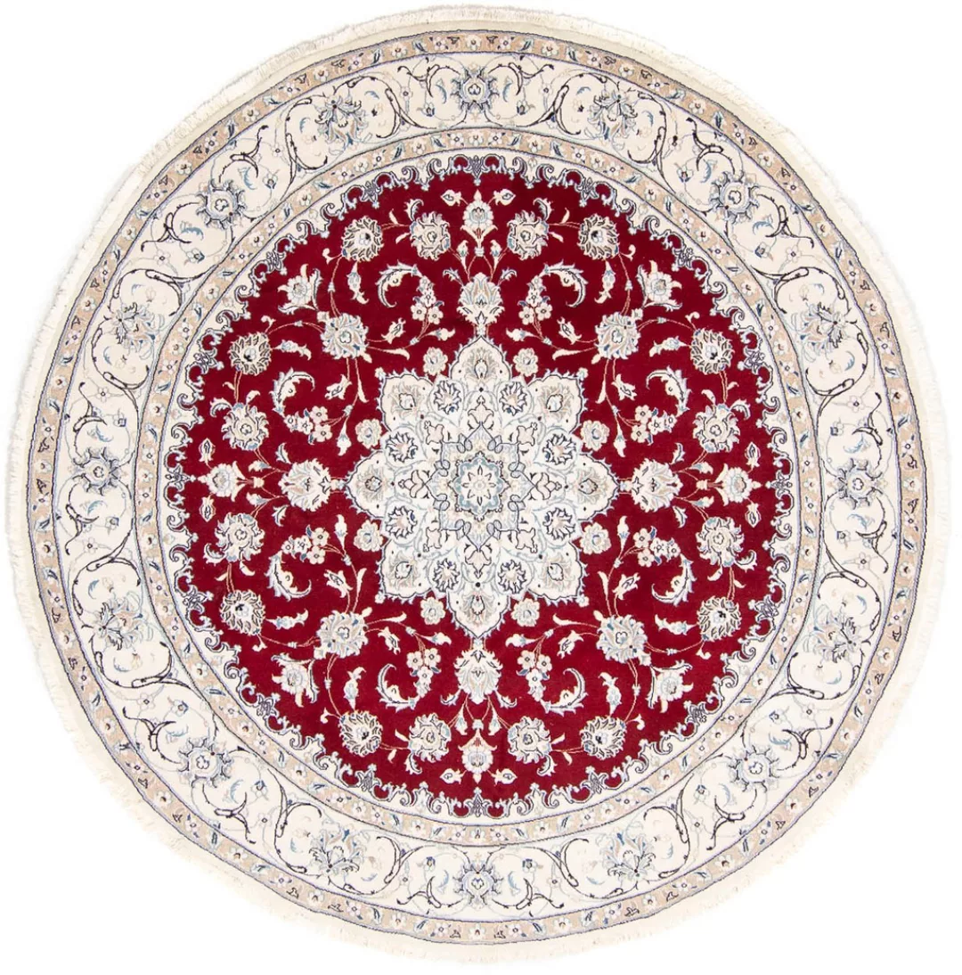morgenland Orientteppich »Perser - Nain rund - 245 x 245 cm - dunkelrot«, r günstig online kaufen