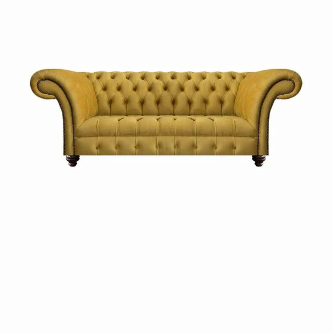 JVmoebel Chesterfield-Sofa Sofa Set Sessel Luxus Textil Sofa Dreisitze Couc günstig online kaufen