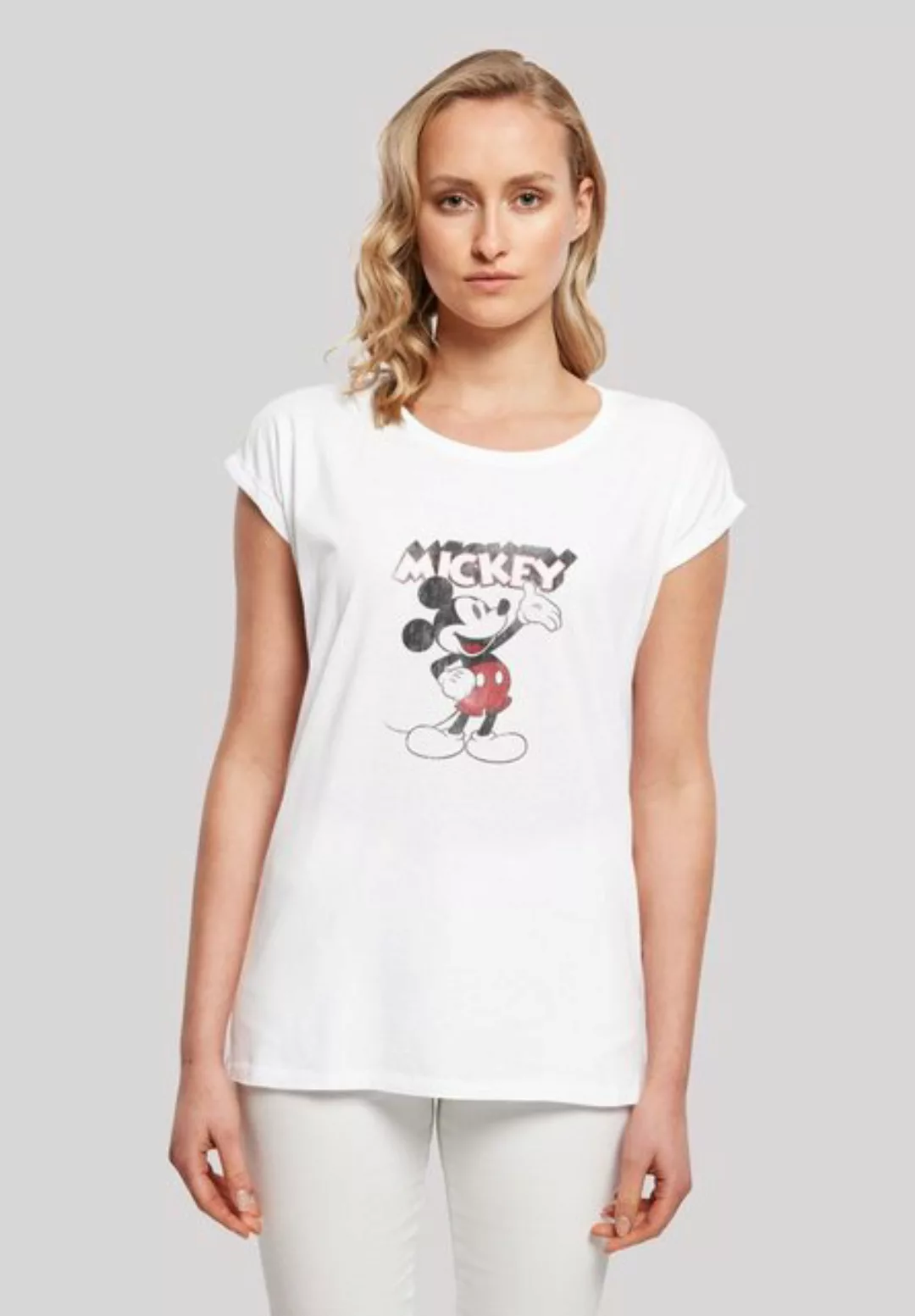 F4NT4STIC T-Shirt Disney Mickey Mouse Presents Classic Micky Maus Damen,Pre günstig online kaufen