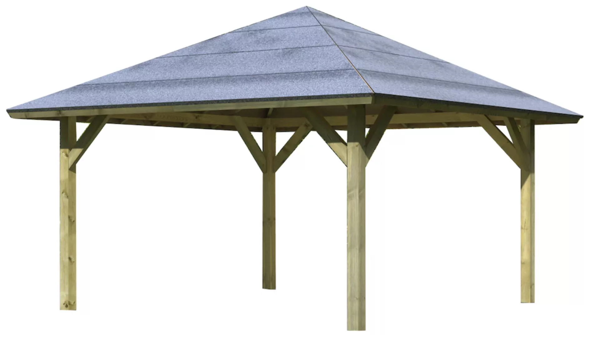 Karibu Pavillon "Kirn1", (Set), BxTxH: 431x431x315 cm, mit H-Pfostenanker günstig online kaufen