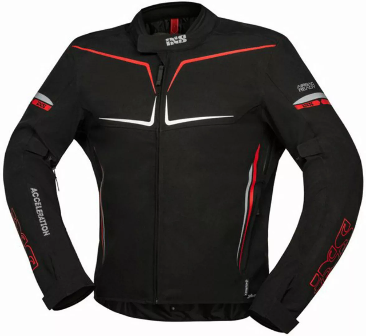 IXS Motorradjacke iXS TS-Pro ST+ Textiljacke Herren schwarz / grau / fluo-g günstig online kaufen