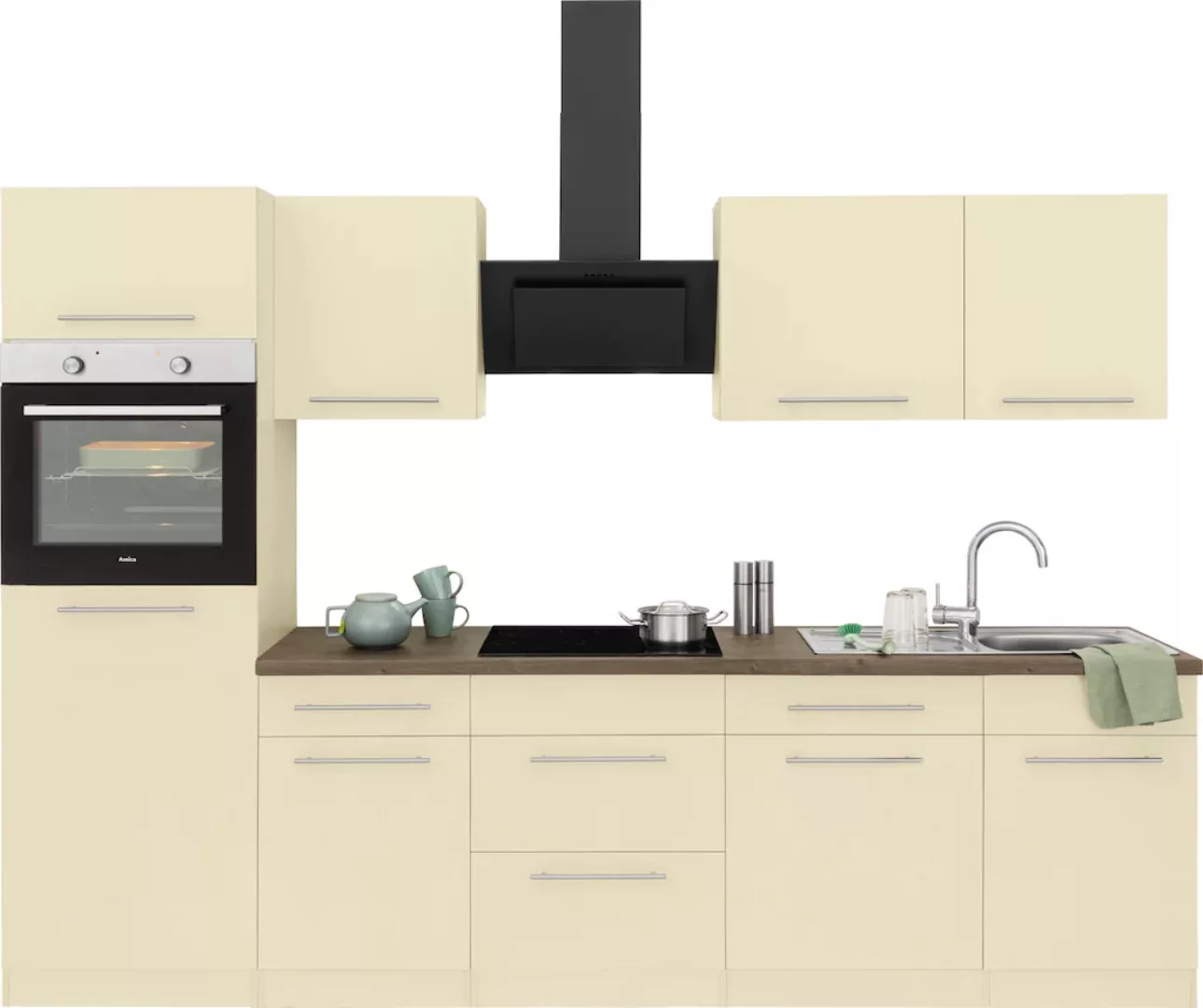 wiho Küchen Küchenzeile »Unna«, mit E-Geräten, Breite 280 cm günstig online kaufen