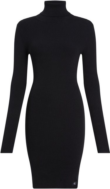 Calvin Klein Jeans Sweatkleid WOVEN LABEL TIGHT SWEATER DRESS mit Logopatch günstig online kaufen