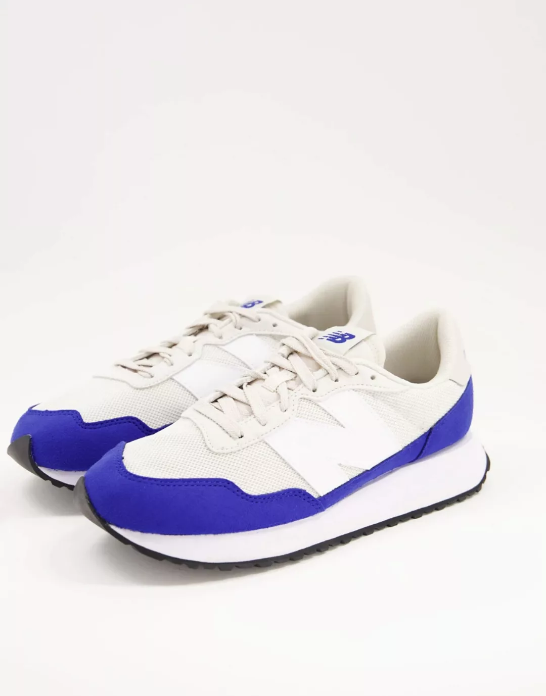 New Balance – 237 – Sneaker aus Netzstoff in Hellgrau und Blau günstig online kaufen