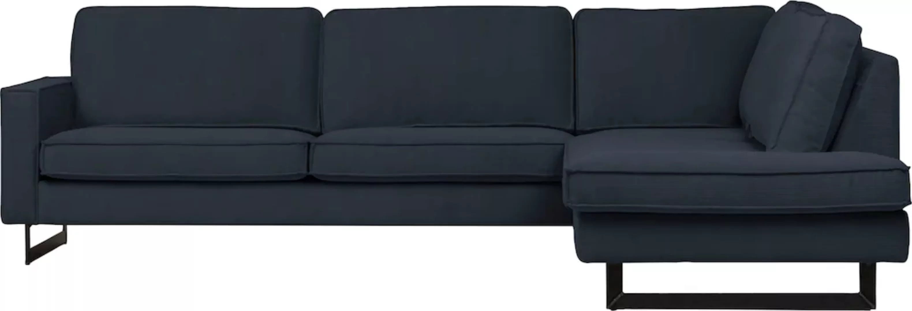 Places of Style Ecksofa "Pinto, 290 cm, Cord, Chenille, Lederoptik, Ottoman günstig online kaufen