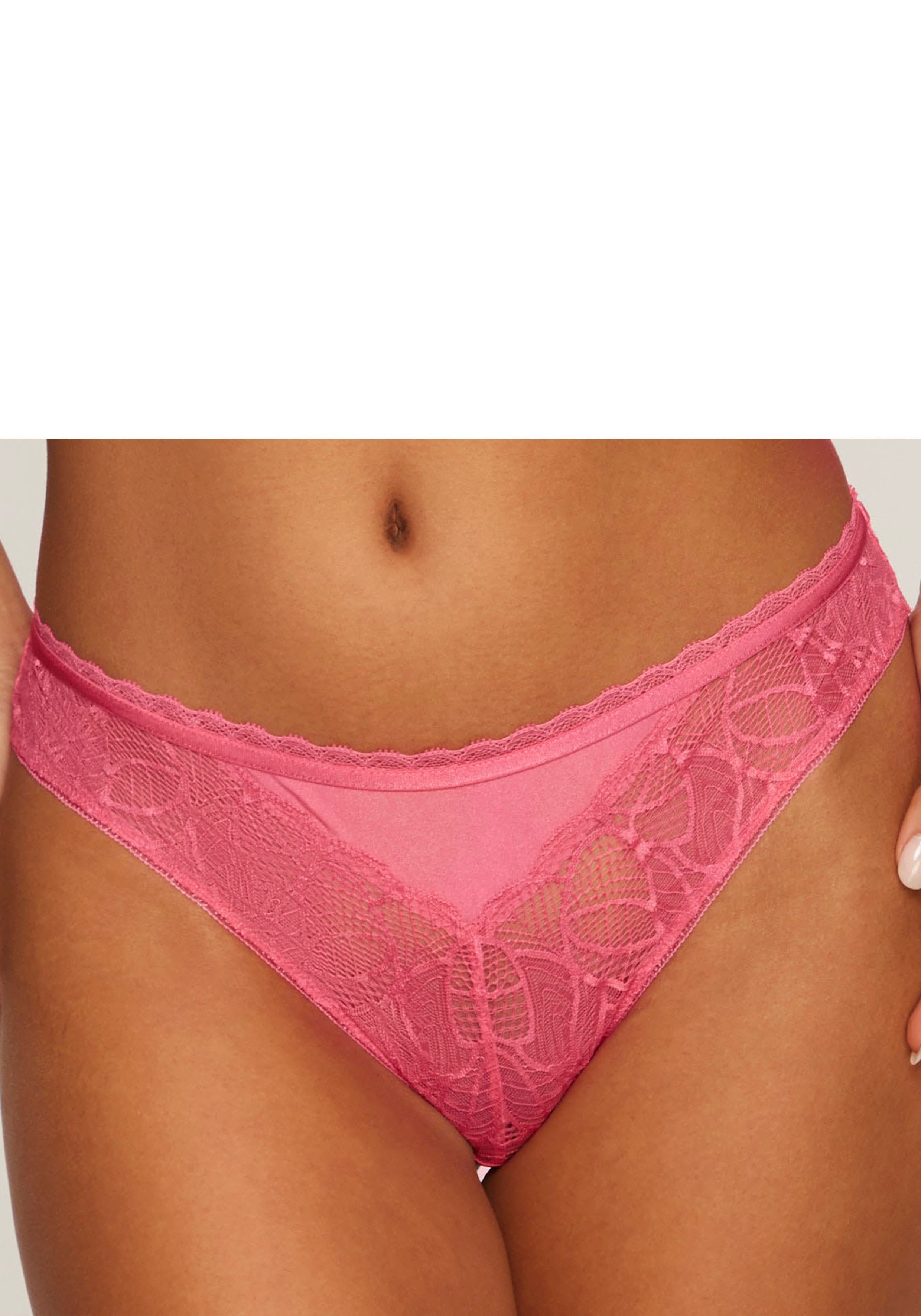 LASCANA Stringpanty "Alicia", aus dezent transparenter Spitze günstig online kaufen