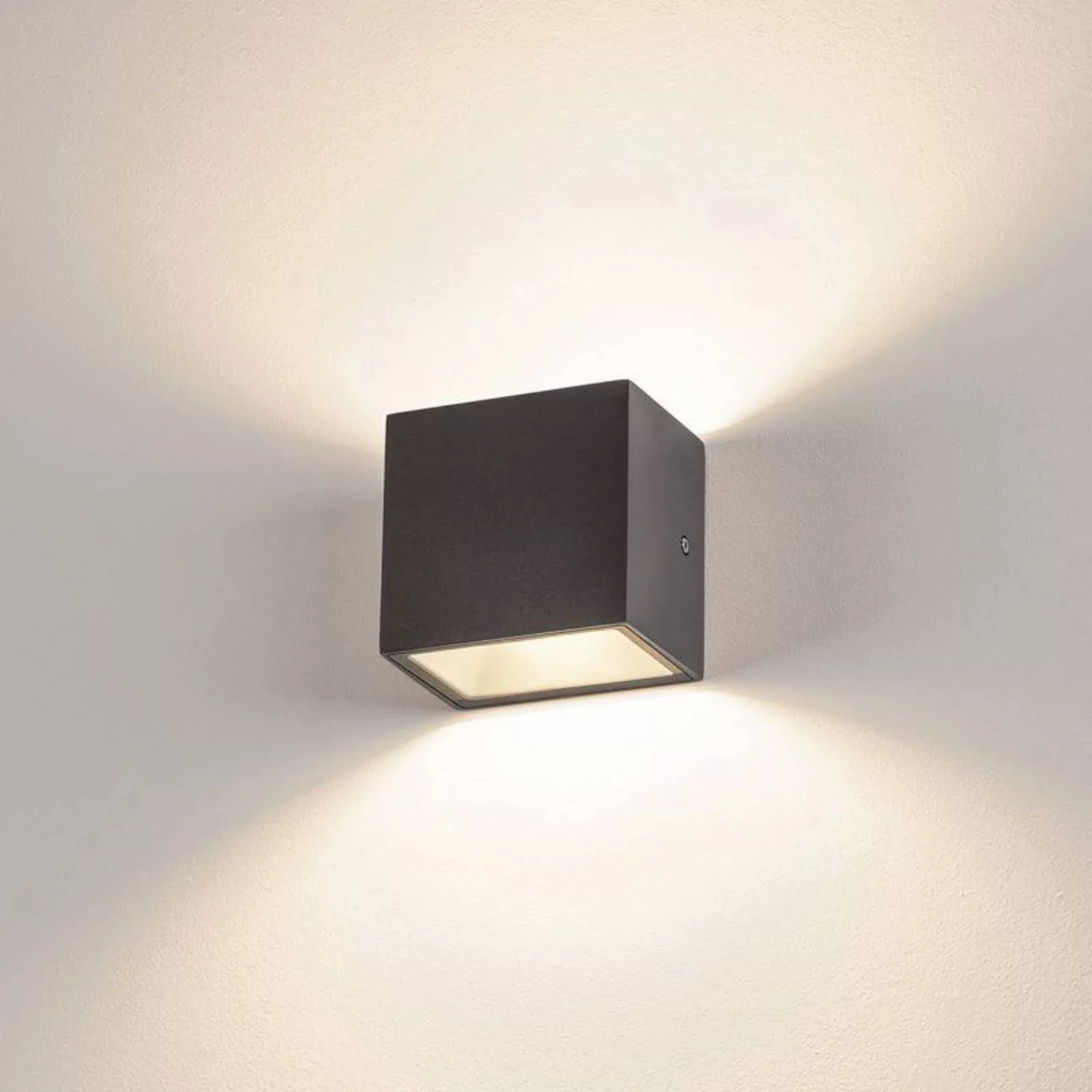 SLV Sitra Cube LED-Außenwandlampe, anthrazit günstig online kaufen