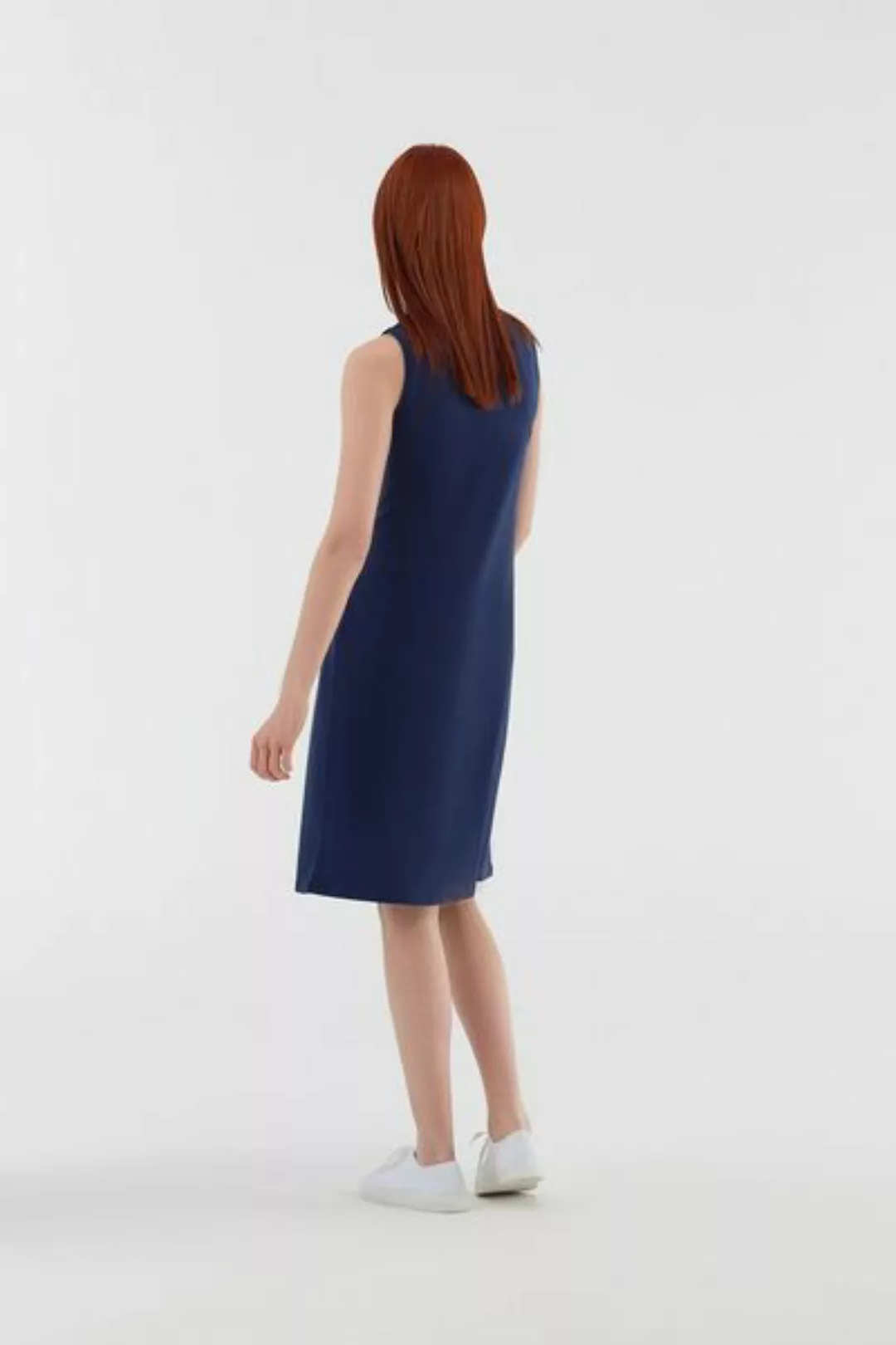 Damen Kleider Ärmellos Bio-baumwolle Sommerkleid Kleid günstig online kaufen