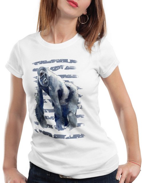 style3 T-Shirt Gorilla safari zoo dschungel sommer günstig online kaufen