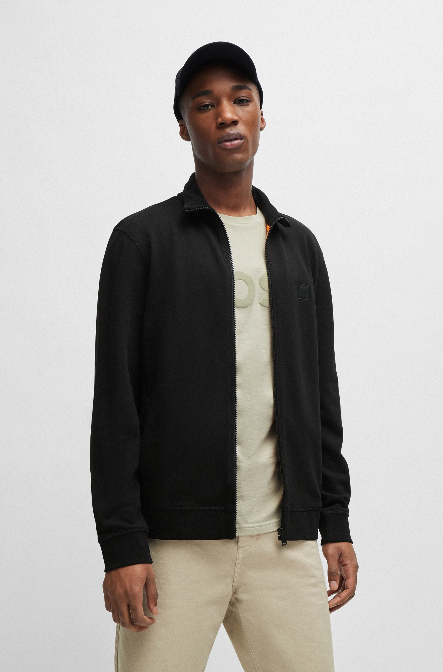 BOSS ORANGE Sweatshirt "Zestart", mit Kragen günstig online kaufen
