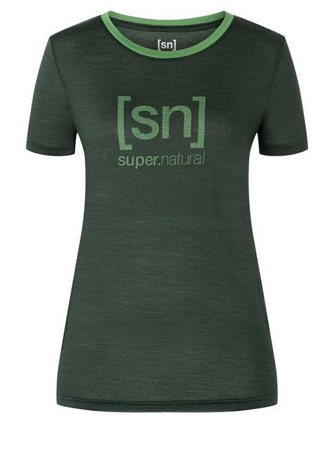 SUPER.NATURAL Kurzarmshirt Super.natural W The Essential Logo Tee Damen günstig online kaufen