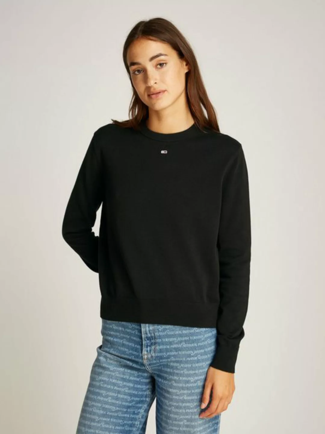 Tommy Jeans Curve Rundhalspullover TJW ESSENTIAL CREW SWEATER EXT in Großen günstig online kaufen