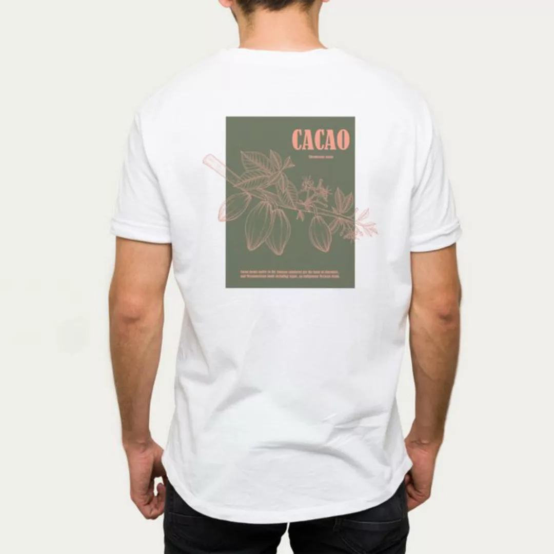 queence Kurzarmshirt Cacao Kakaobohne (1-tlg) mit coolem Print günstig online kaufen