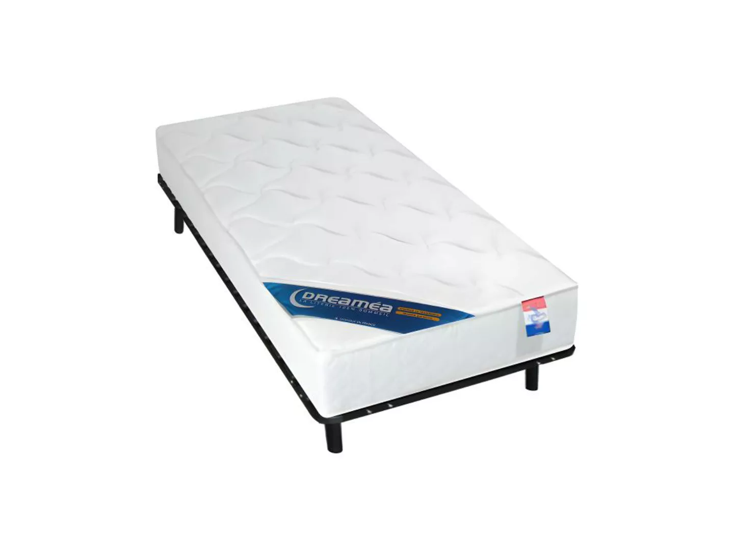 Matratzen Lattenrost Set mit Füßen - 90 x 190 cm - Stärke 15 cm - ZEUS von günstig online kaufen