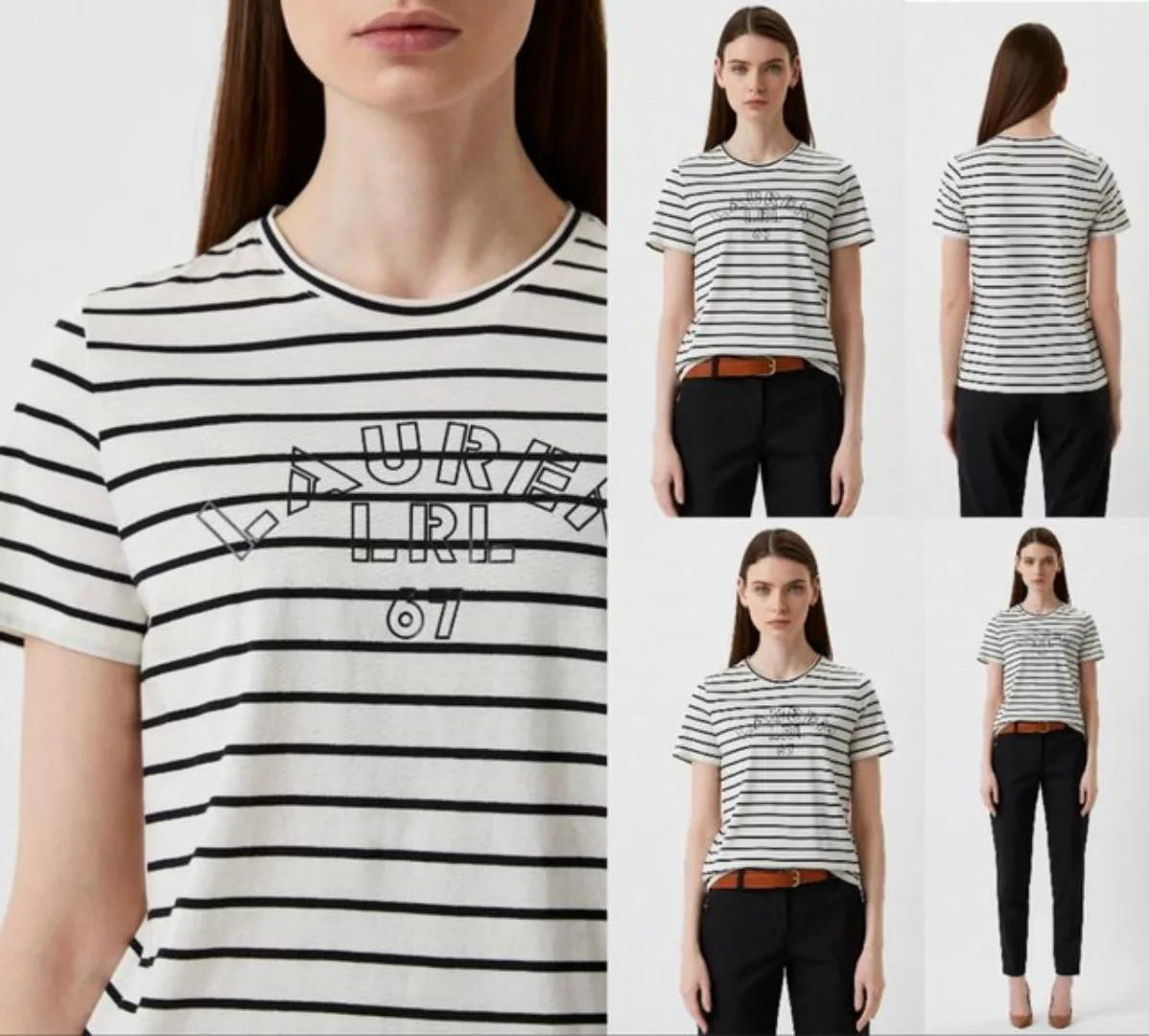 Ralph Lauren T-Shirt LAUREN RALPH LAUREN Logo Label Print T-shirt Blouse He günstig online kaufen