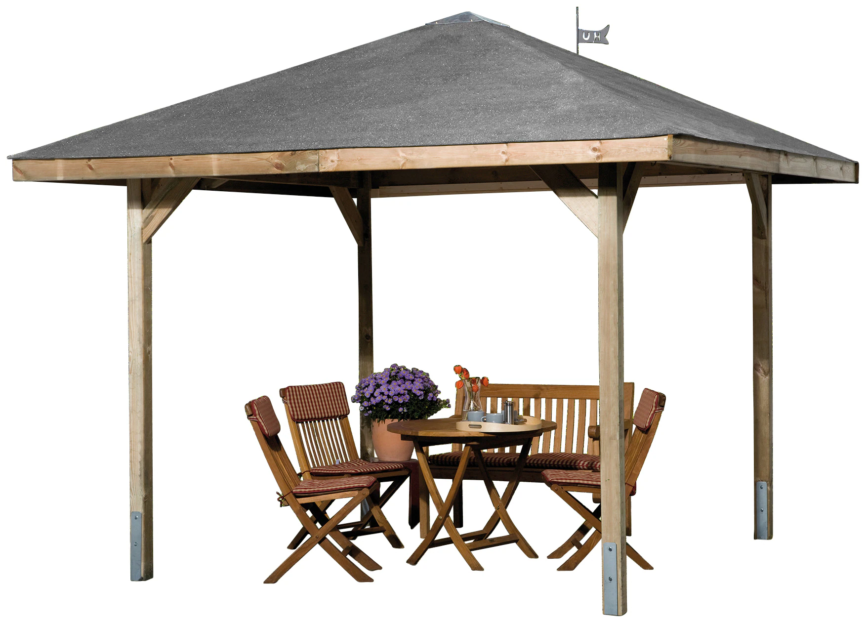 weka Pavillon "Paradies 1", BxT: 294x294 cm günstig online kaufen