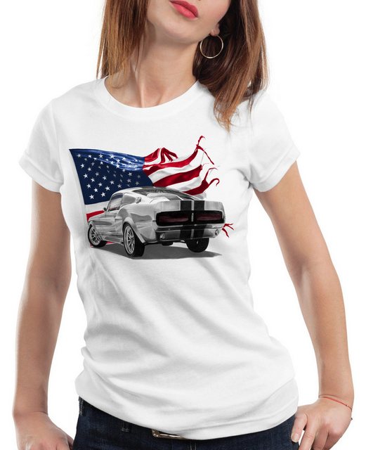 style3 T-Shirt Stars Stripes Muscle Car eleanor mustang ford eleanor gt500 günstig online kaufen