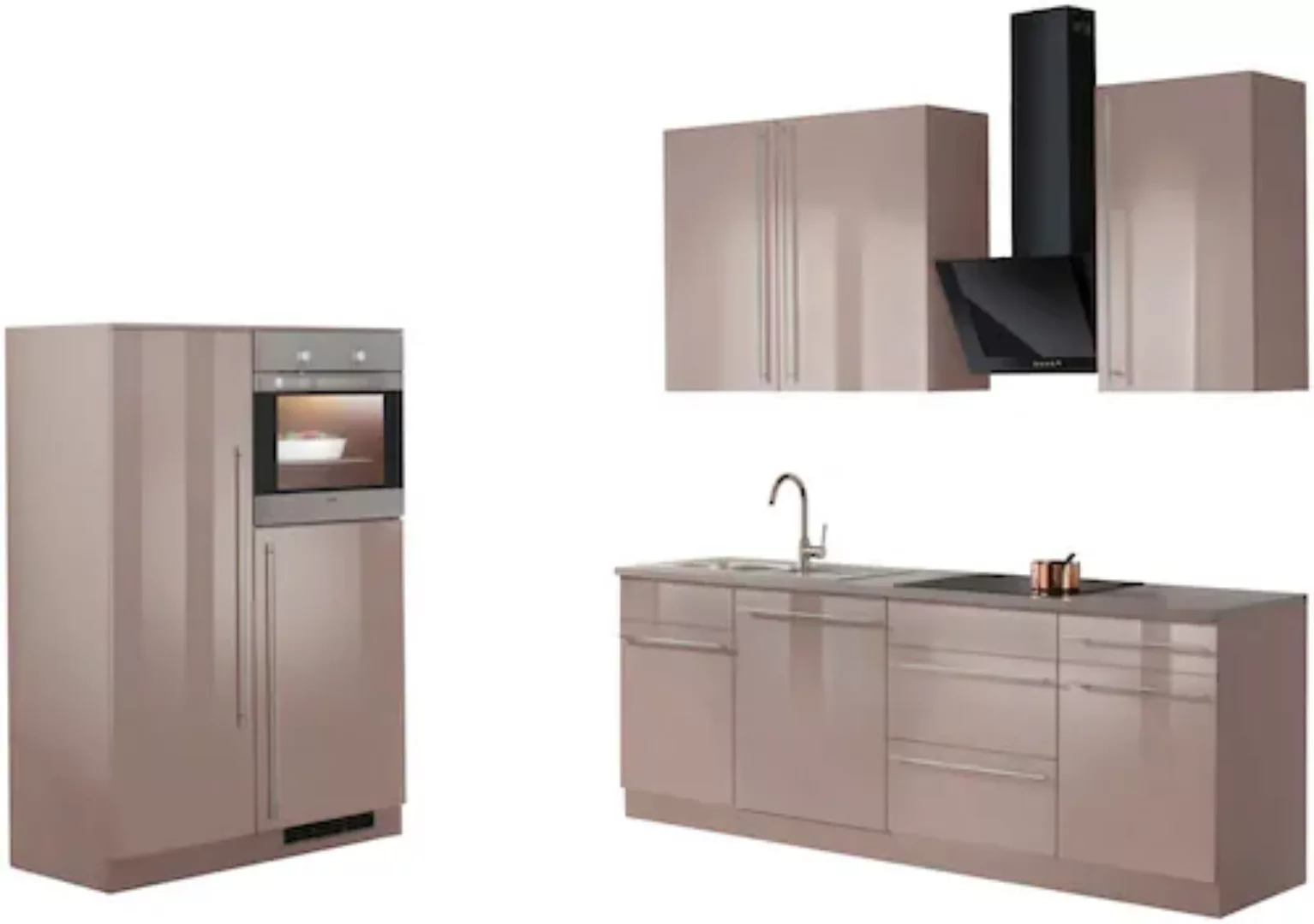 wiho Küchen Küchenzeile "Chicago", ohne E-Geräte, Breite 330 cm günstig online kaufen