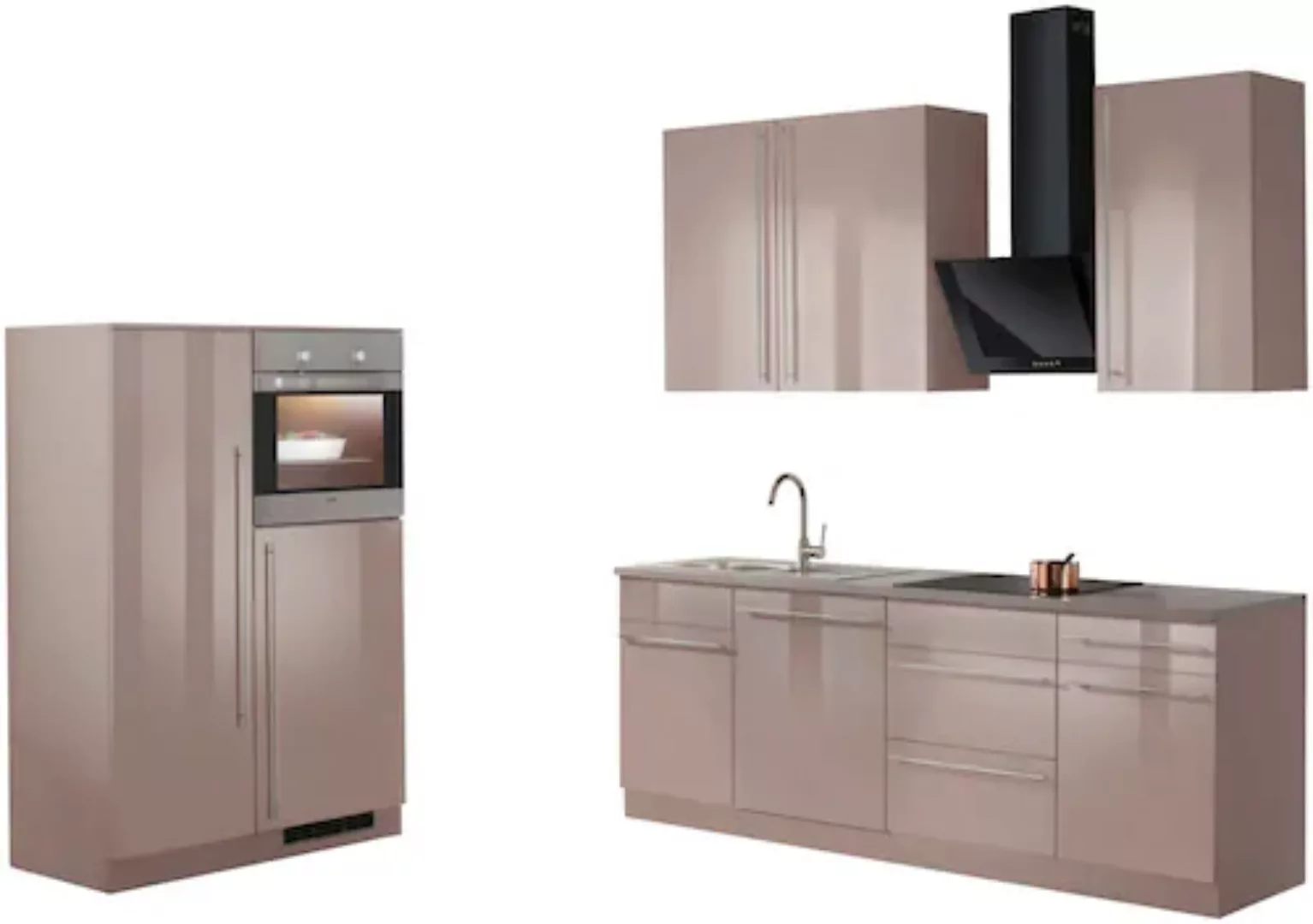 wiho Küchen Küchenzeile »Chicago«, ohne E-Geräte, Breite 330 cm günstig online kaufen