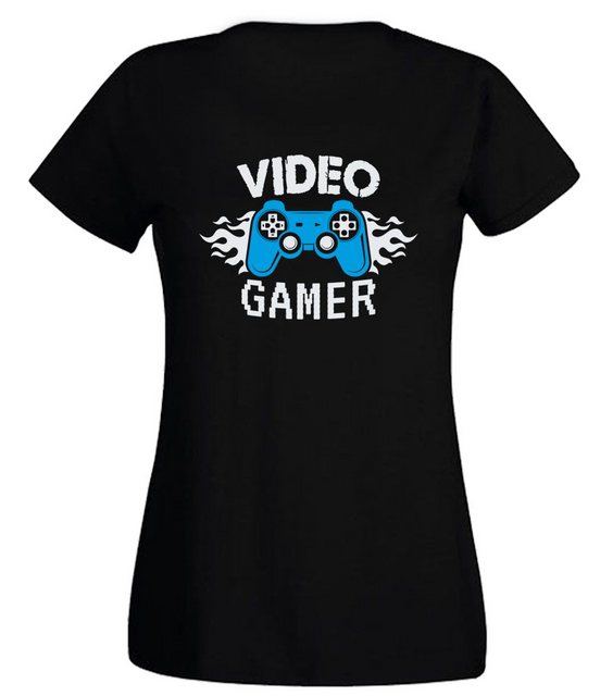 G-graphics T-Shirt Damen T-Shirt - Video Gamer Slim-fit-Shirt, mit Frontpri günstig online kaufen