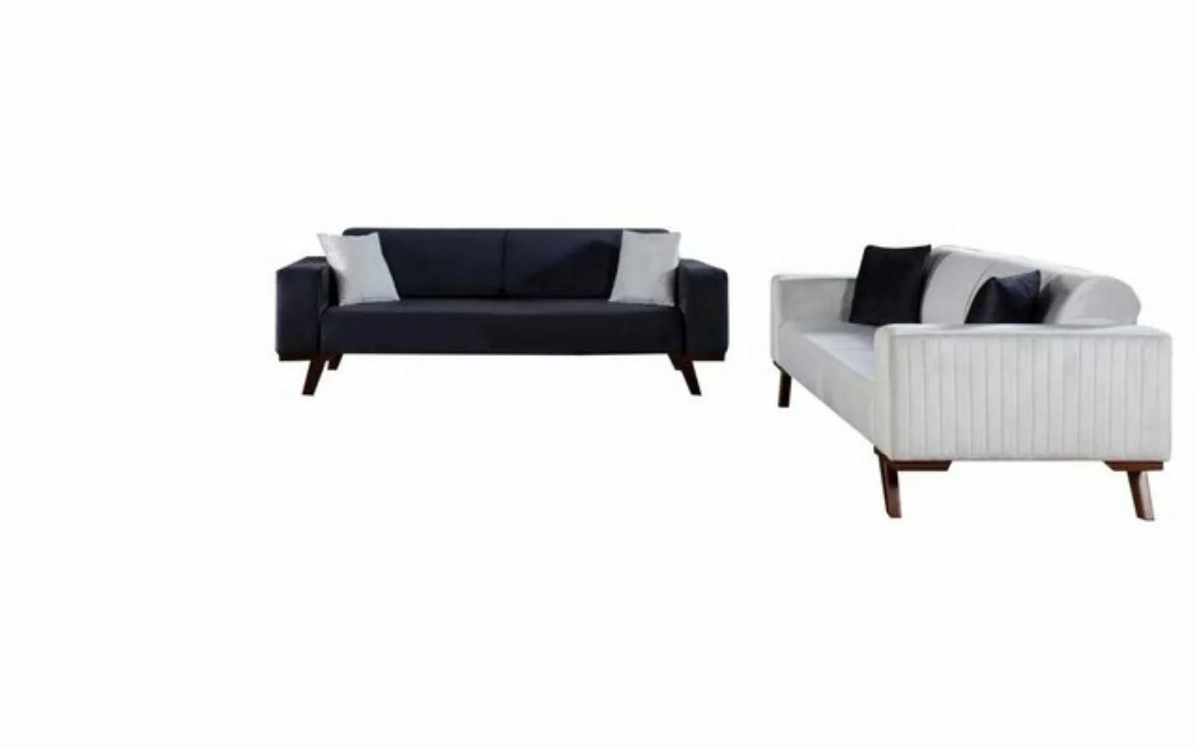 JVmoebel Sofa Luxus Sofagarnitur Dreisitzer 3+3+1 Sitz Stoff Sofa, Made in günstig online kaufen