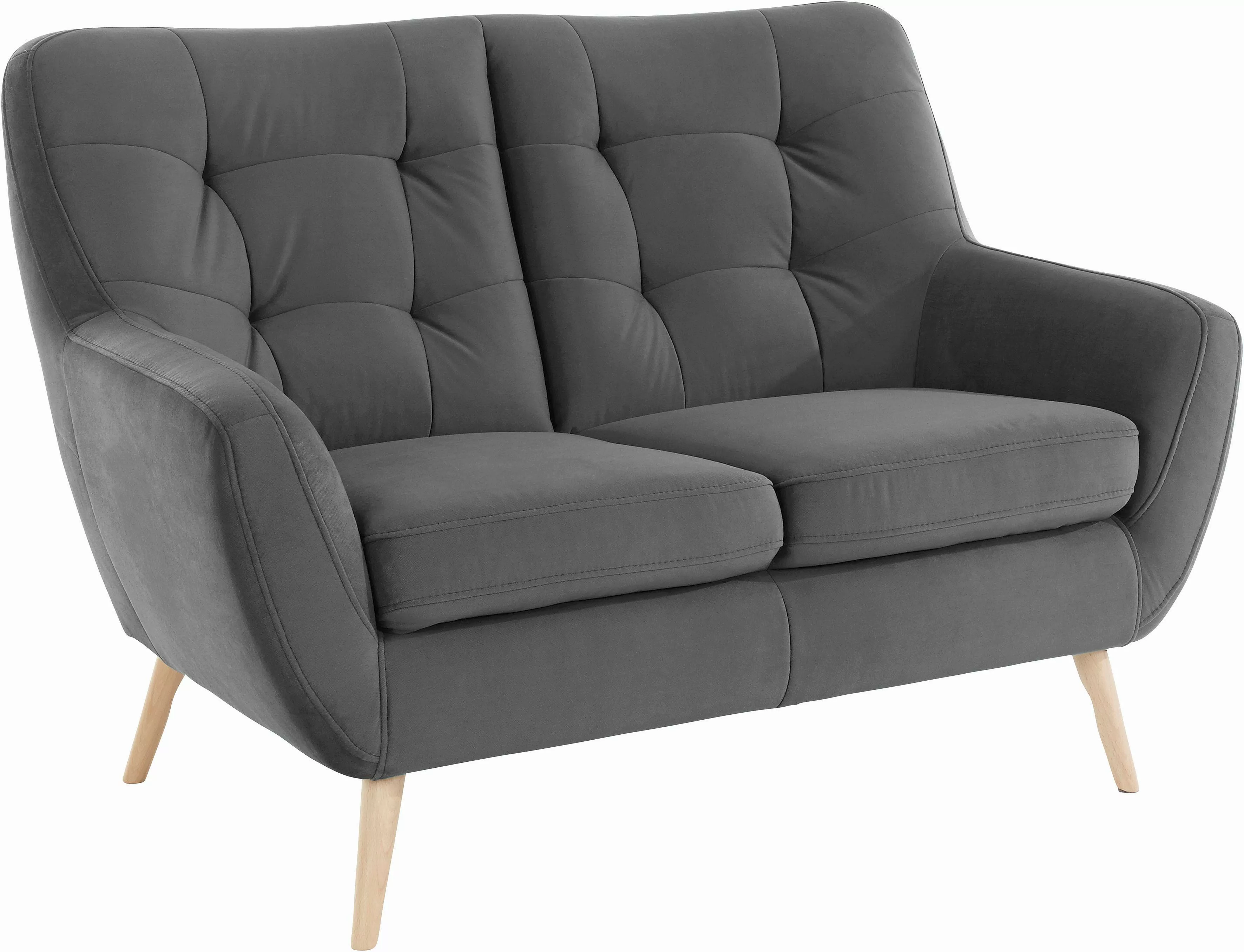 exxpo - sofa fashion 2-Sitzer »Scandi, bequem, aufwendige Rückenpolsterung günstig online kaufen