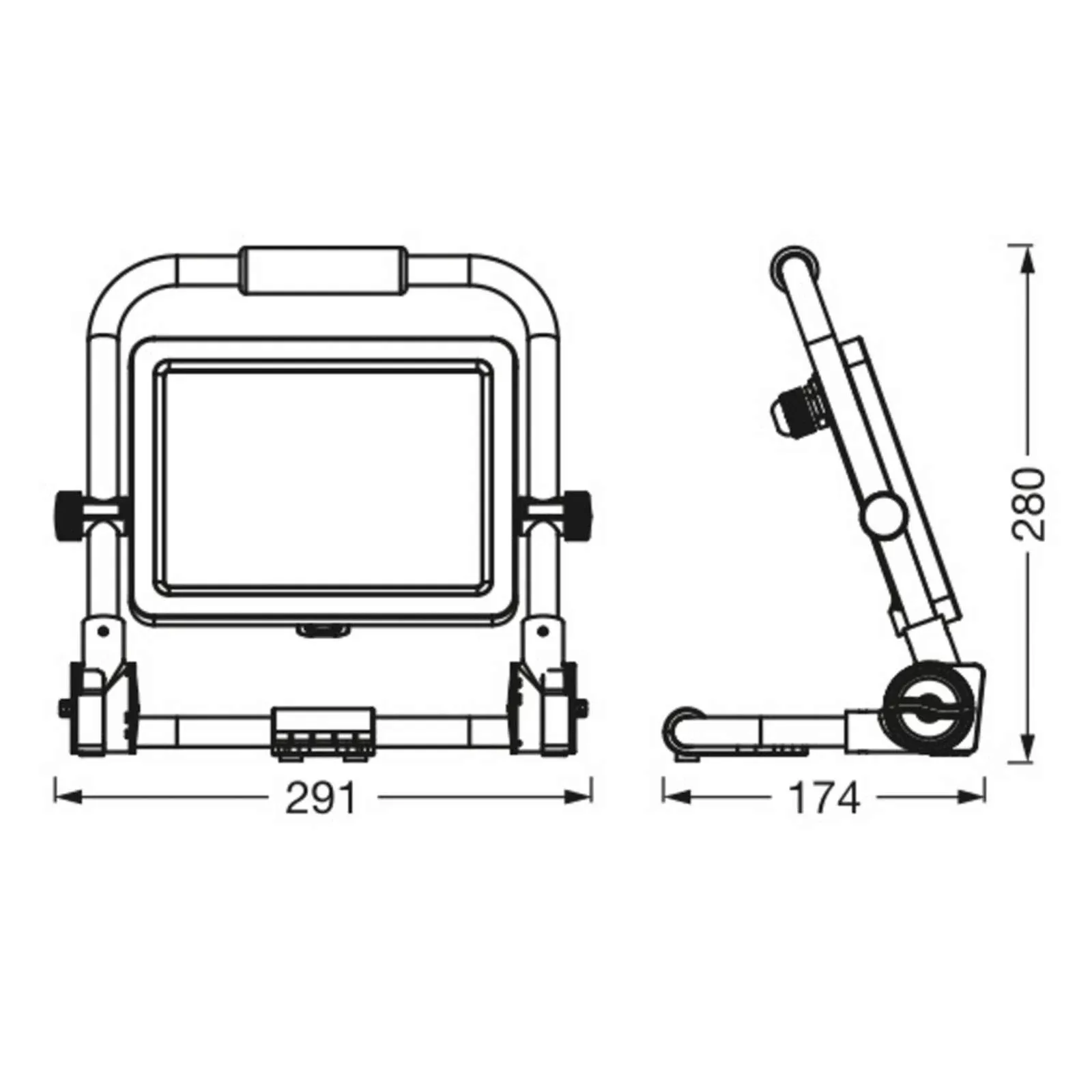 Ledvance LED-Worklight Value R-Stand Strahler 50W günstig online kaufen