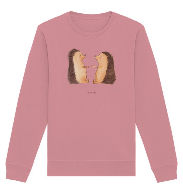 Mr. & Mrs. Panda Longpullover Größe S Igel Liebe - Canyon Pink - Geschenk, günstig online kaufen