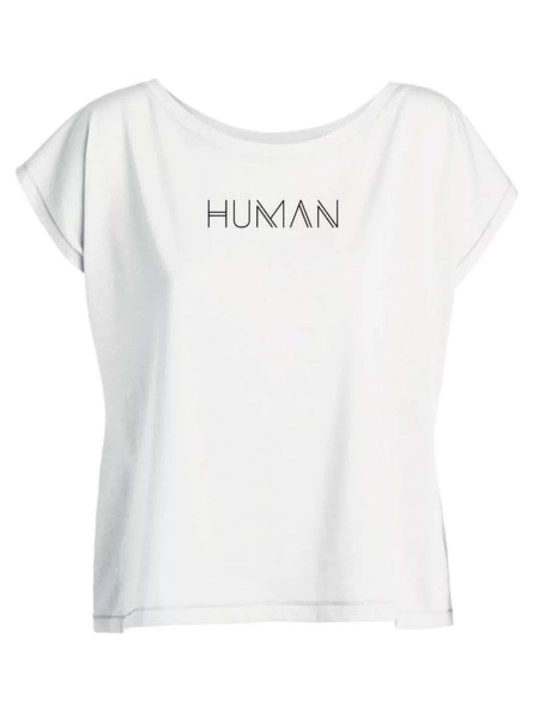 Short Oversize T-shirt "Laid Back -Human" günstig online kaufen