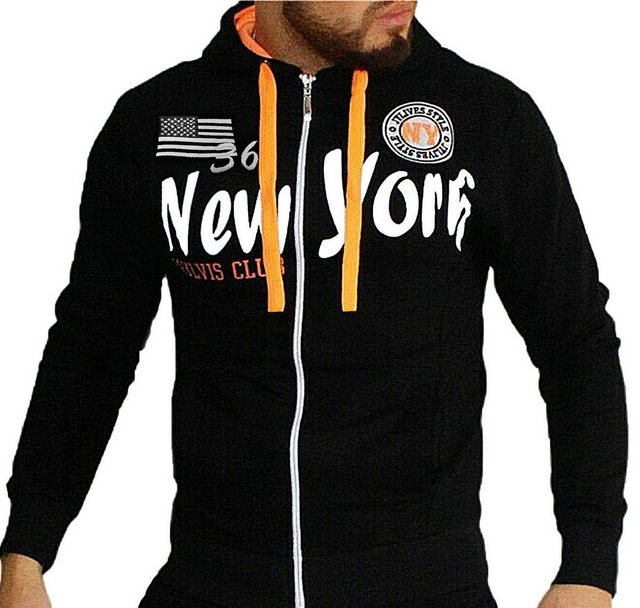 RMK Collegejacke Herren Sweatjacke Sportjacke Joggingjacke New York USA US günstig online kaufen