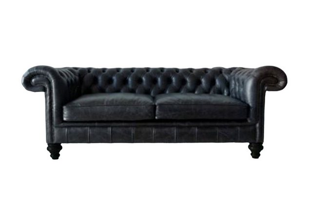 JVmoebel Chesterfield-Sofa Chesterfield Design Luxus Grau Sofa Couch Sitz G günstig online kaufen