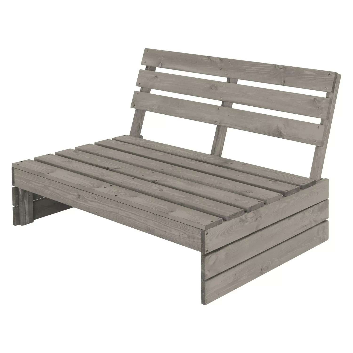 ML-Design Gartenbank 3-Sitzer Tannenholz Massiv 116x76,5x80 cm Grau Robust günstig online kaufen