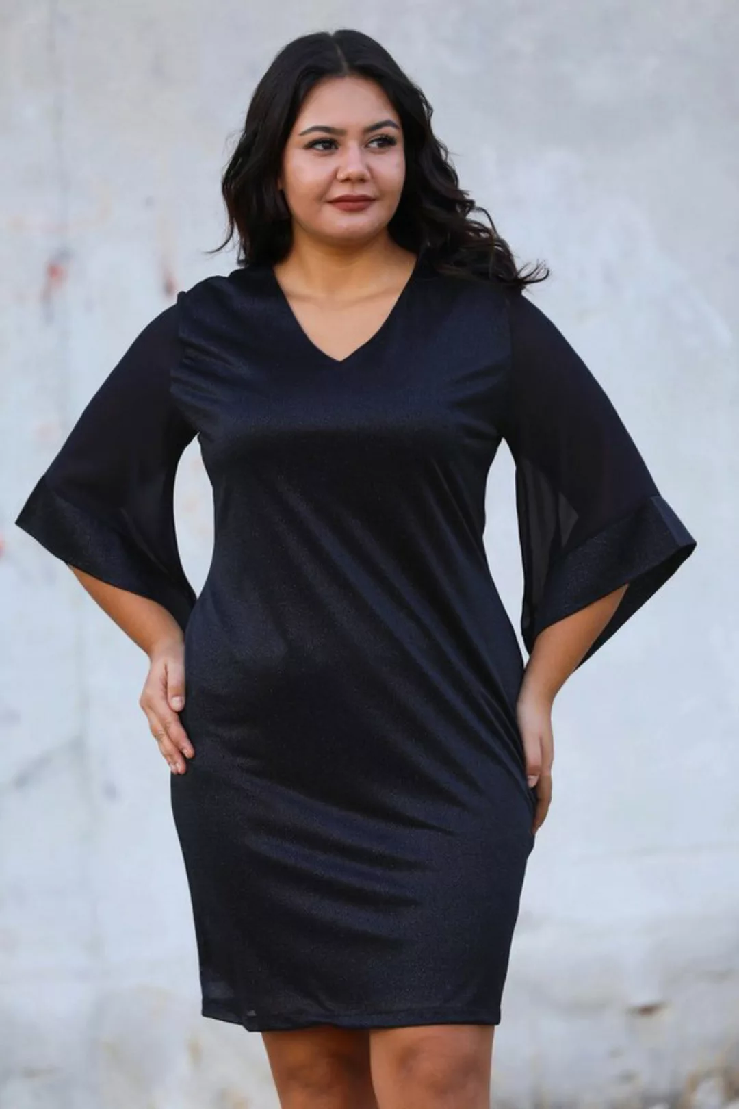 Modabout Abendkleid Damen Midikleid Sommerkleid für große Größen - NELB0518 günstig online kaufen