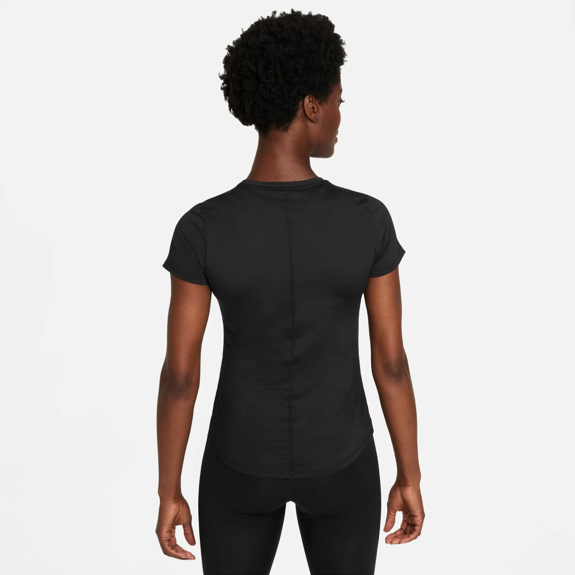 Nike Dri Fit One Fit Kurzarm T-shirt S Black / White günstig online kaufen
