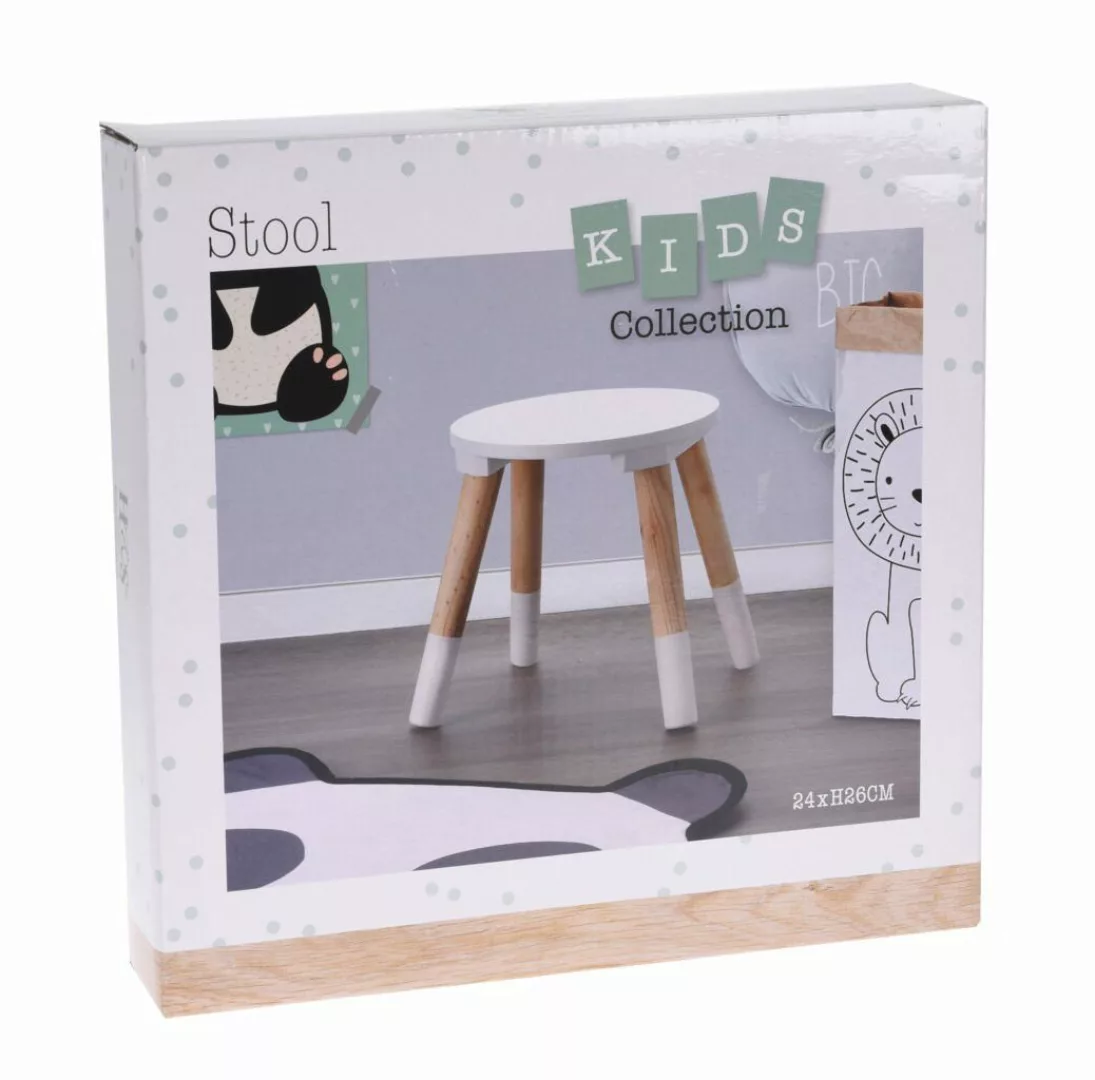 Spetebo Kinderhocker Kinder Hocker weiß / günstig online kaufen