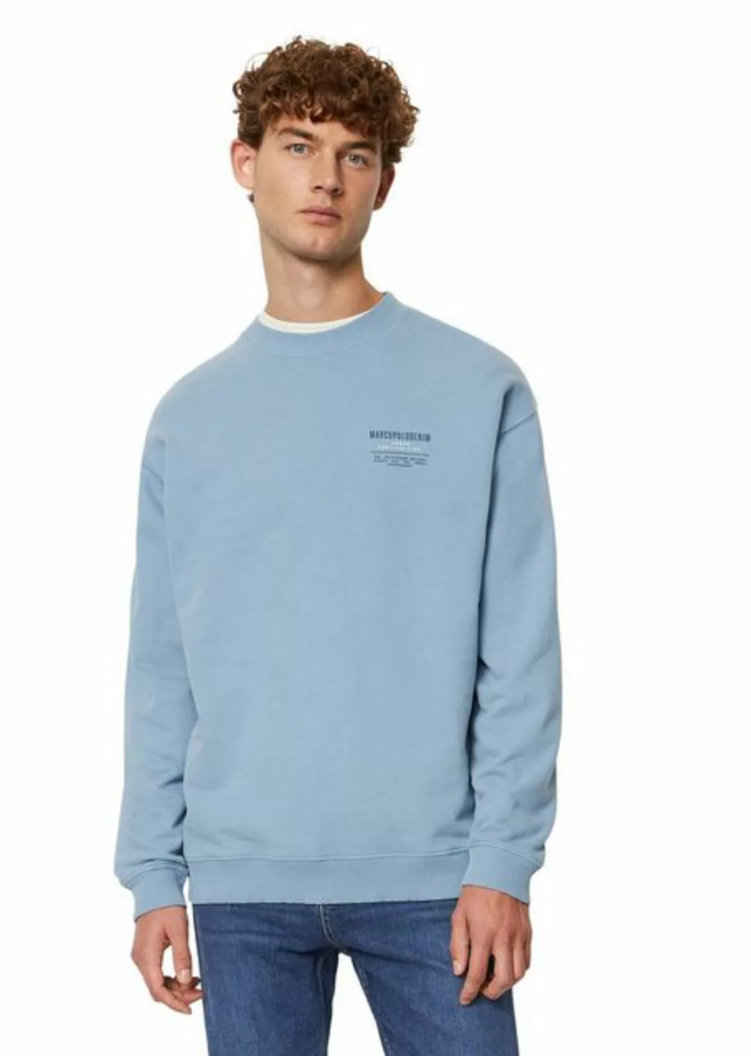 Marc O'Polo DENIM Sweatshirt mit Front- und Back-Print günstig online kaufen