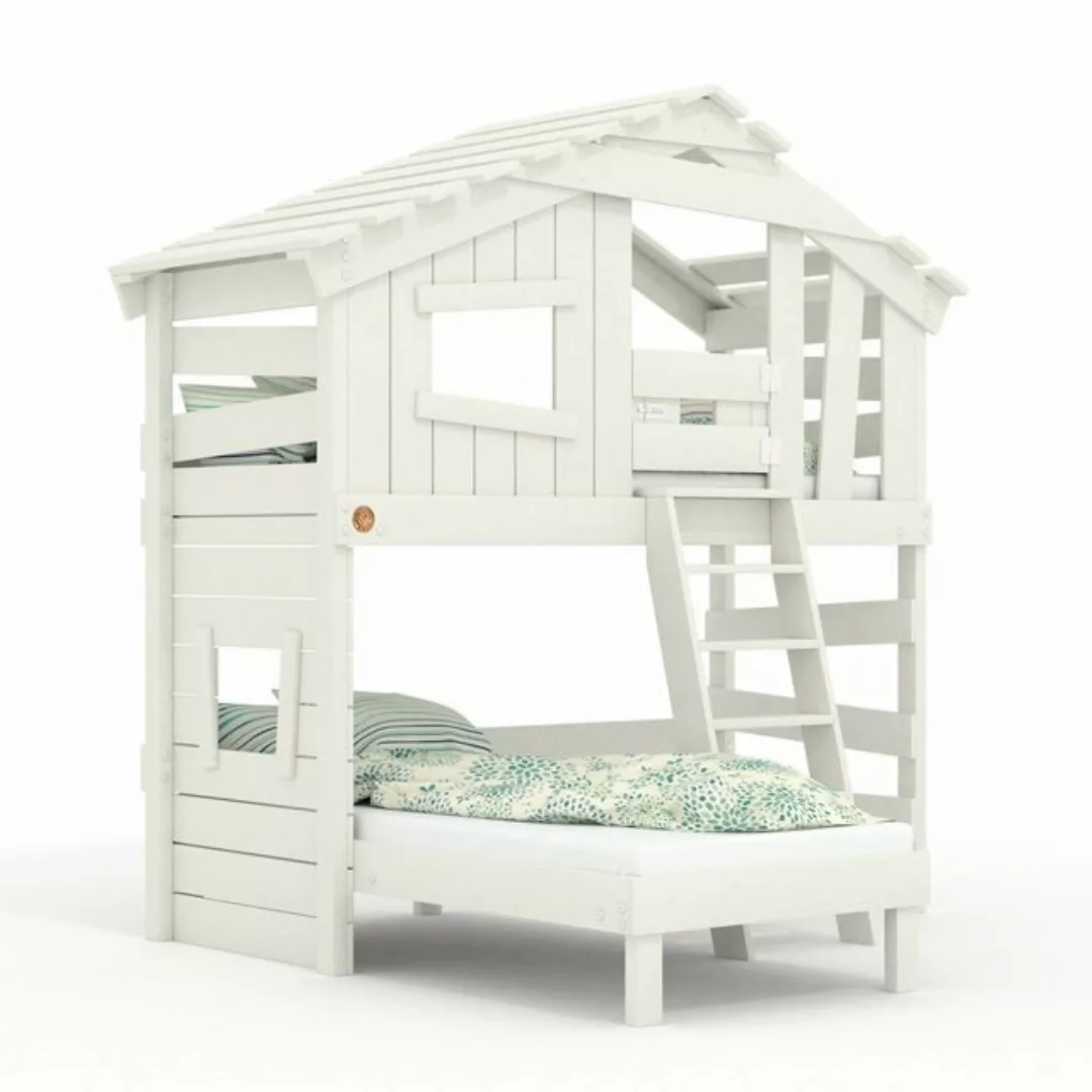 bibex Hochbett ALPIN CHALET Hochbett, Kinderbett, Etagenbett - Creme-Beige günstig online kaufen