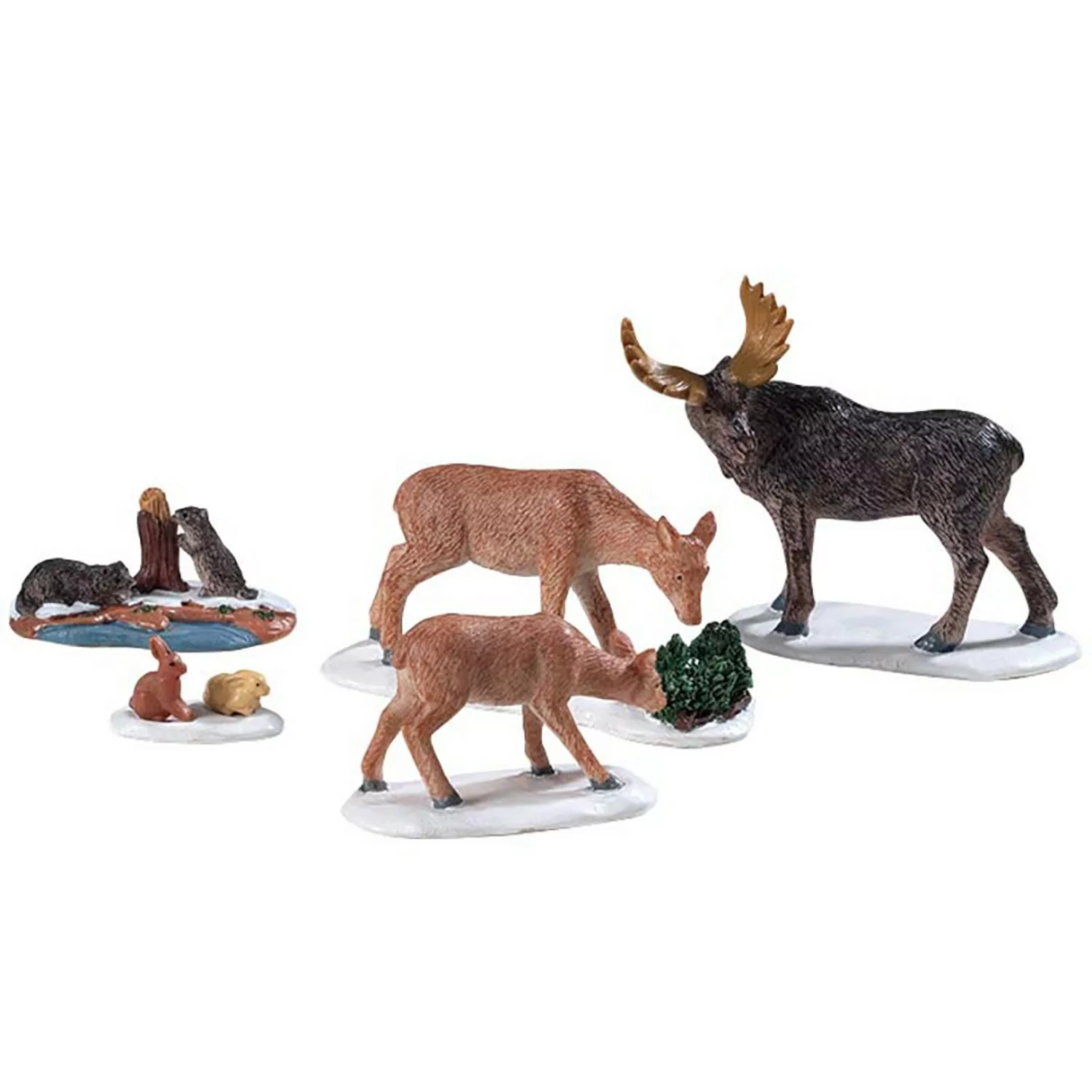 Lemax Weihnachtsdekoration Wilde Tiere 5er-Set günstig online kaufen