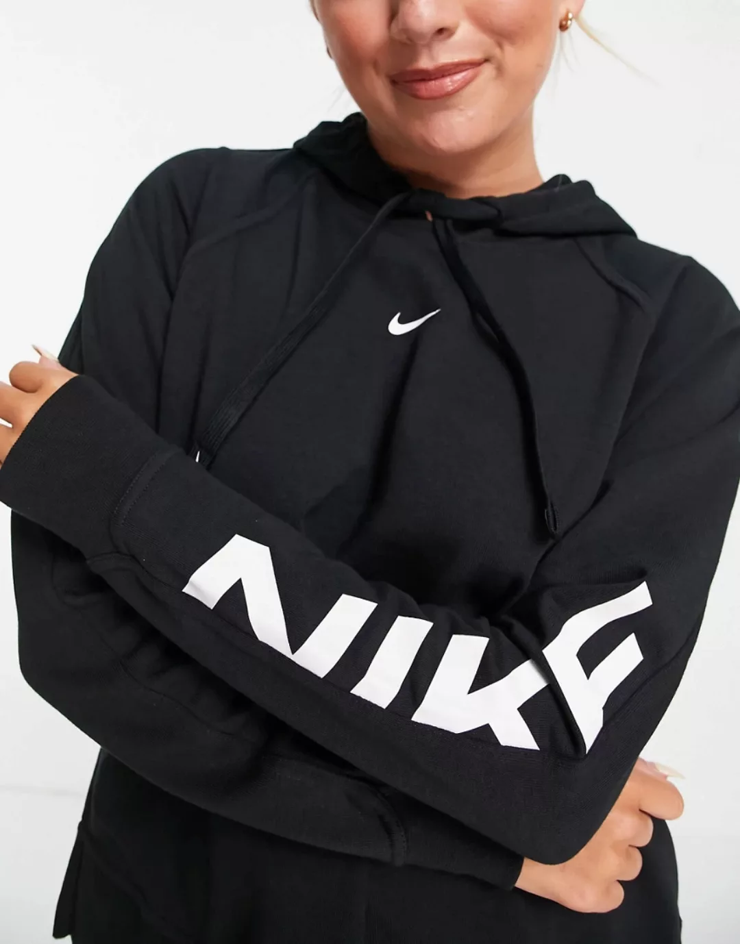 Nike – Pro Training GRX – Kapuzenpullover in Schwarz günstig online kaufen