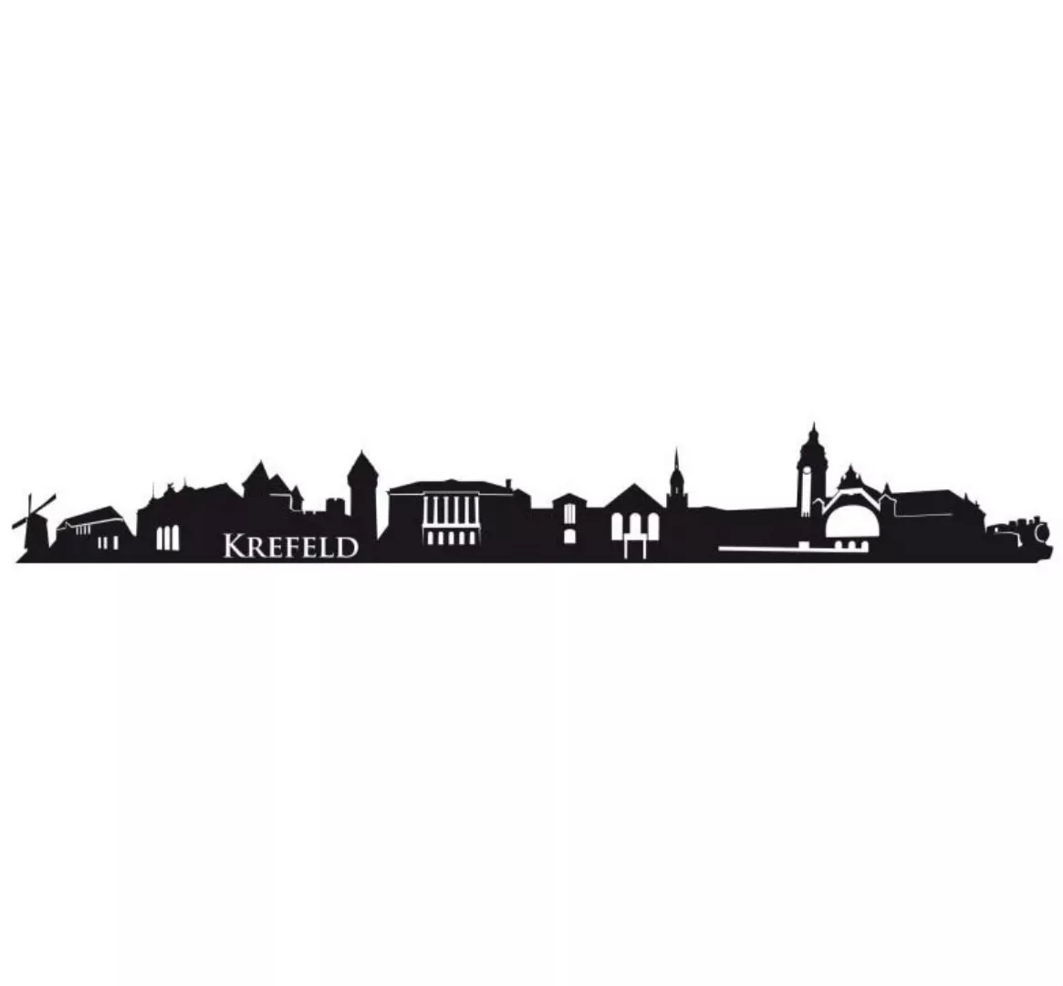 Wall-Art Wandtattoo "XXL Stadt Skyline Krefeld 100cm", (1 St.) günstig online kaufen