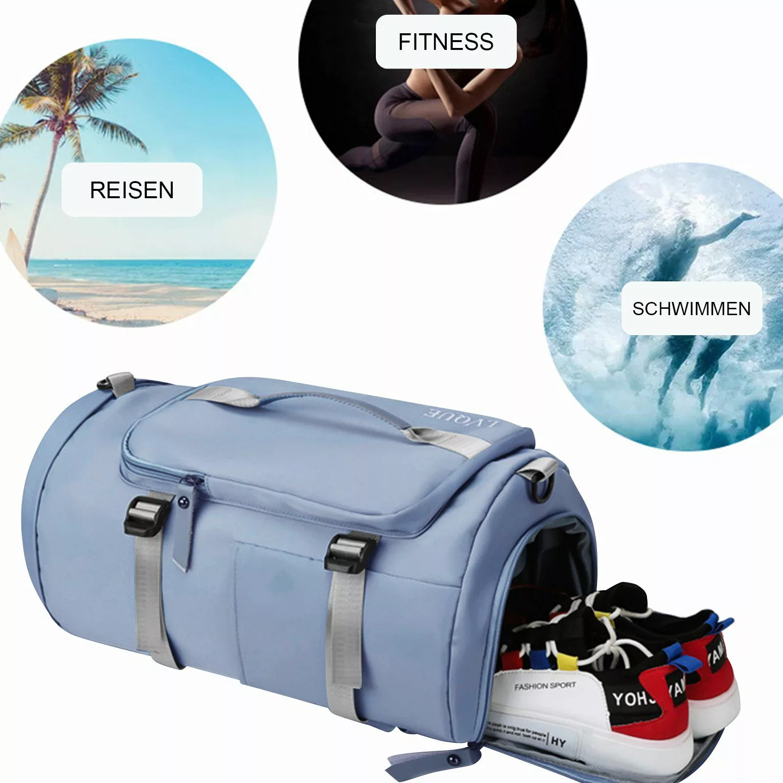 OKWISH Reiserucksack Freizeitrucksack Sportrucksack Sporttasche Reisen günstig online kaufen