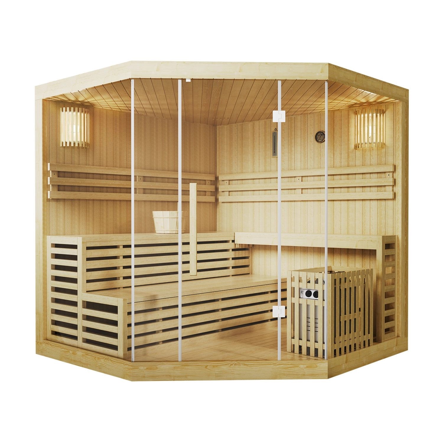 Artsauna Traditionelle Saunakabine Finnische Sauna Espoo200 Premium 200 x 2 günstig online kaufen