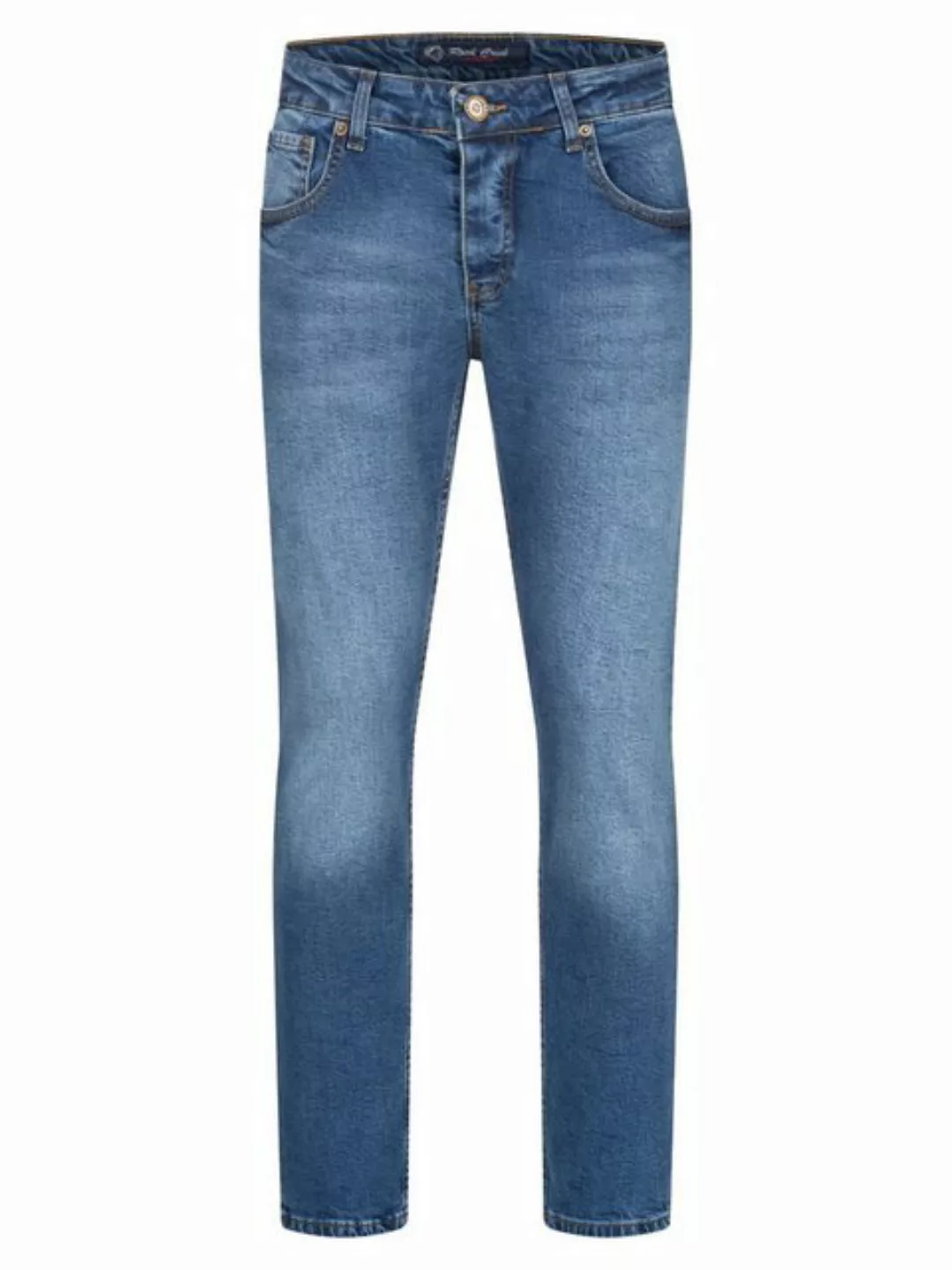 Rock Creek Regular-fit-Jeans Herren Jeans Stonewashed Blau RC-2401 günstig online kaufen