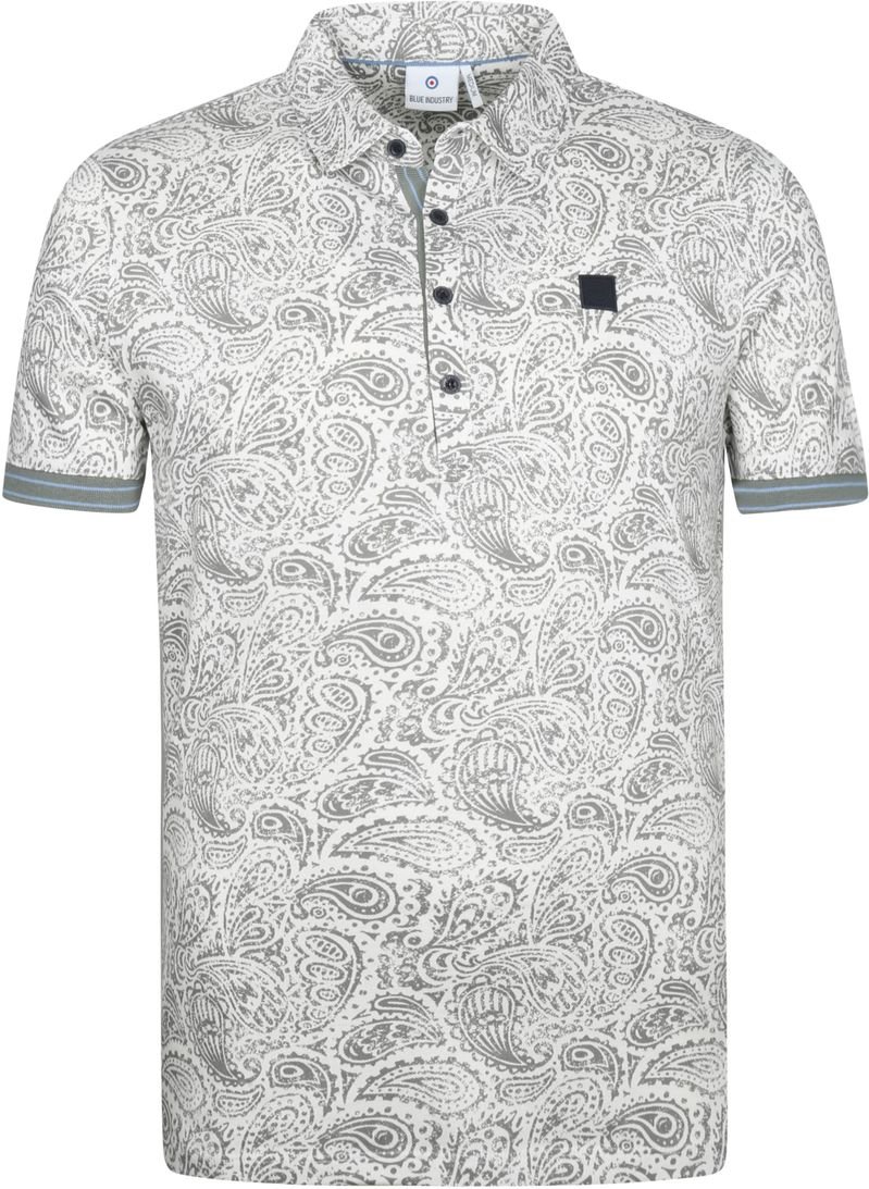 Blue Industry M25 Polo Shirt Paisley Grün - Größe L günstig online kaufen