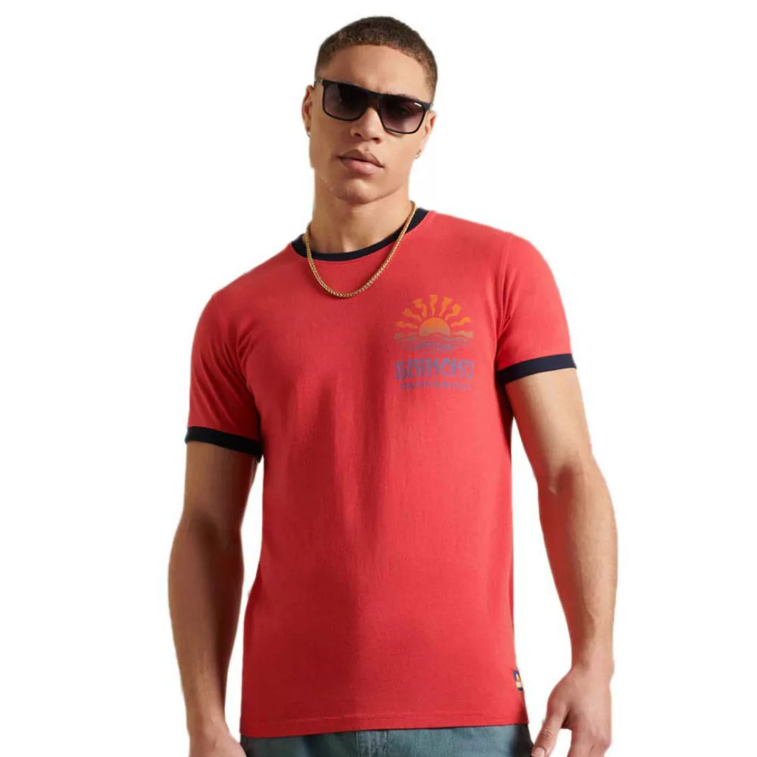 Superdry Cali Surf Graphic Kurzarm T-shirt L Roccoco günstig online kaufen