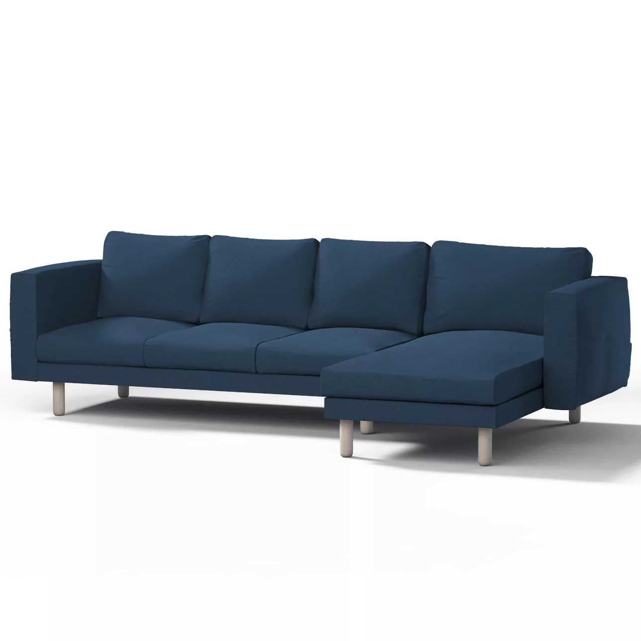 Bezug für Norsborg 4-Sitzer Sofa mit Recamiere, marinenblau , Norsborg Bezu günstig online kaufen