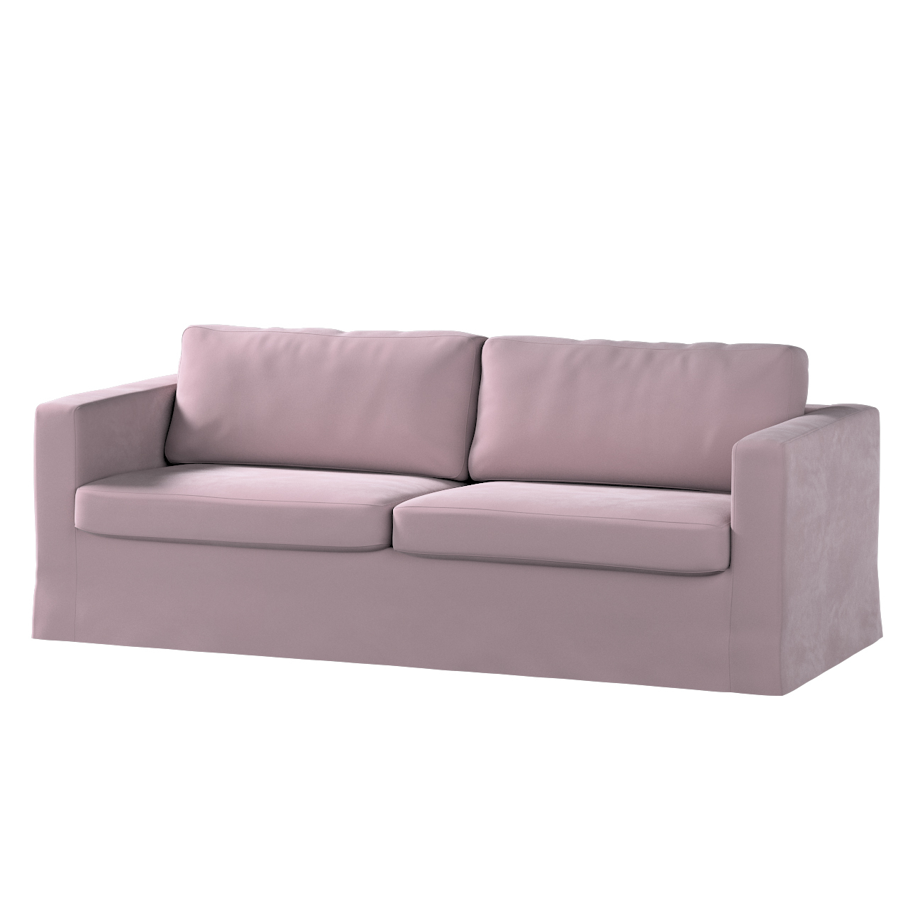 Bezug für Karlstad 3-Sitzer Sofa nicht ausklappbar, lang, rosa, Bezug für S günstig online kaufen