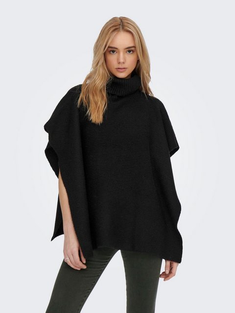 ONLY Strickponcho ONLLOVISA LIFE KNIT PONCHO ACC in Rippstrick Optik mit Ro günstig online kaufen