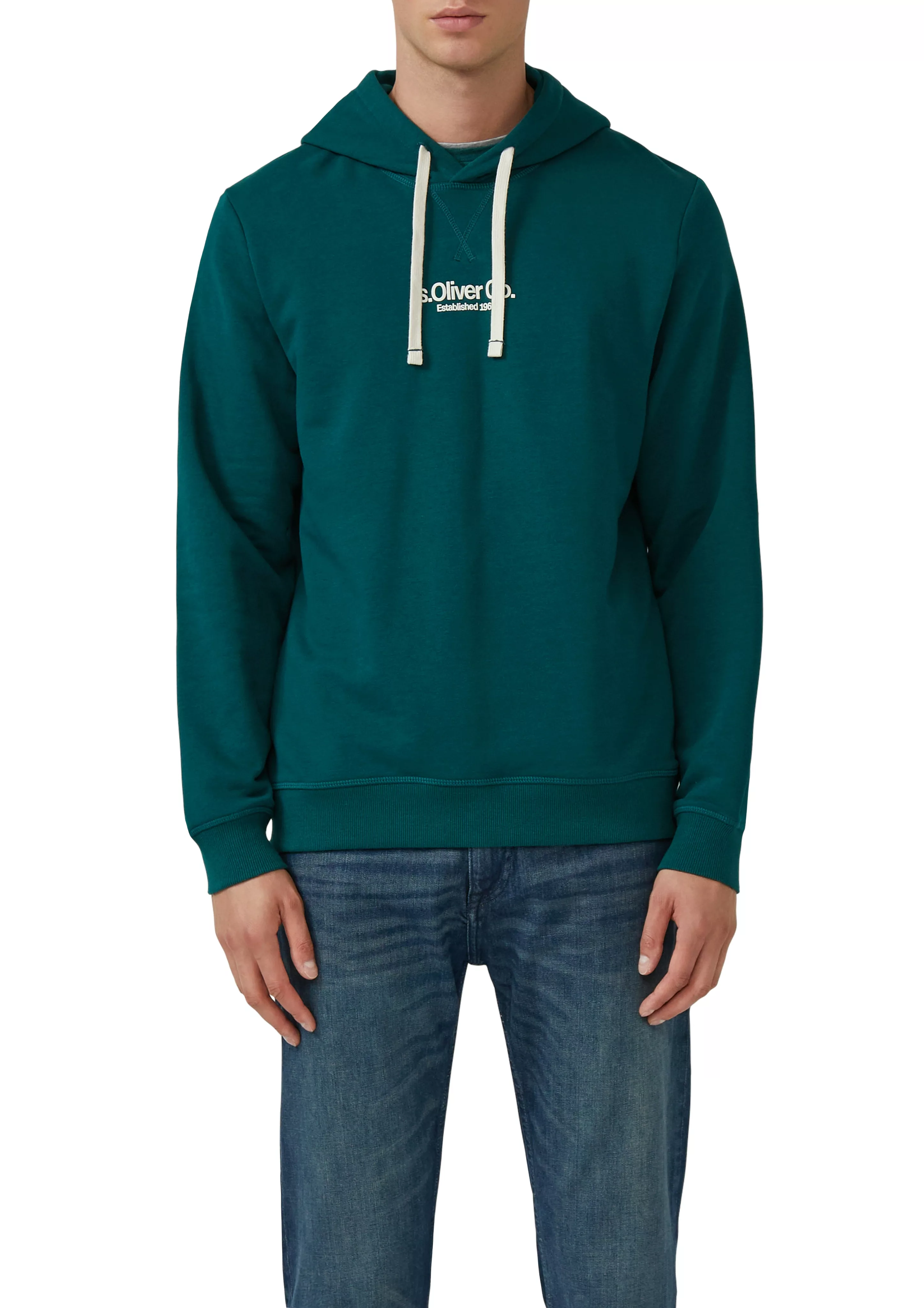 s.Oliver Hoodie, mit Logo Schriftzug günstig online kaufen